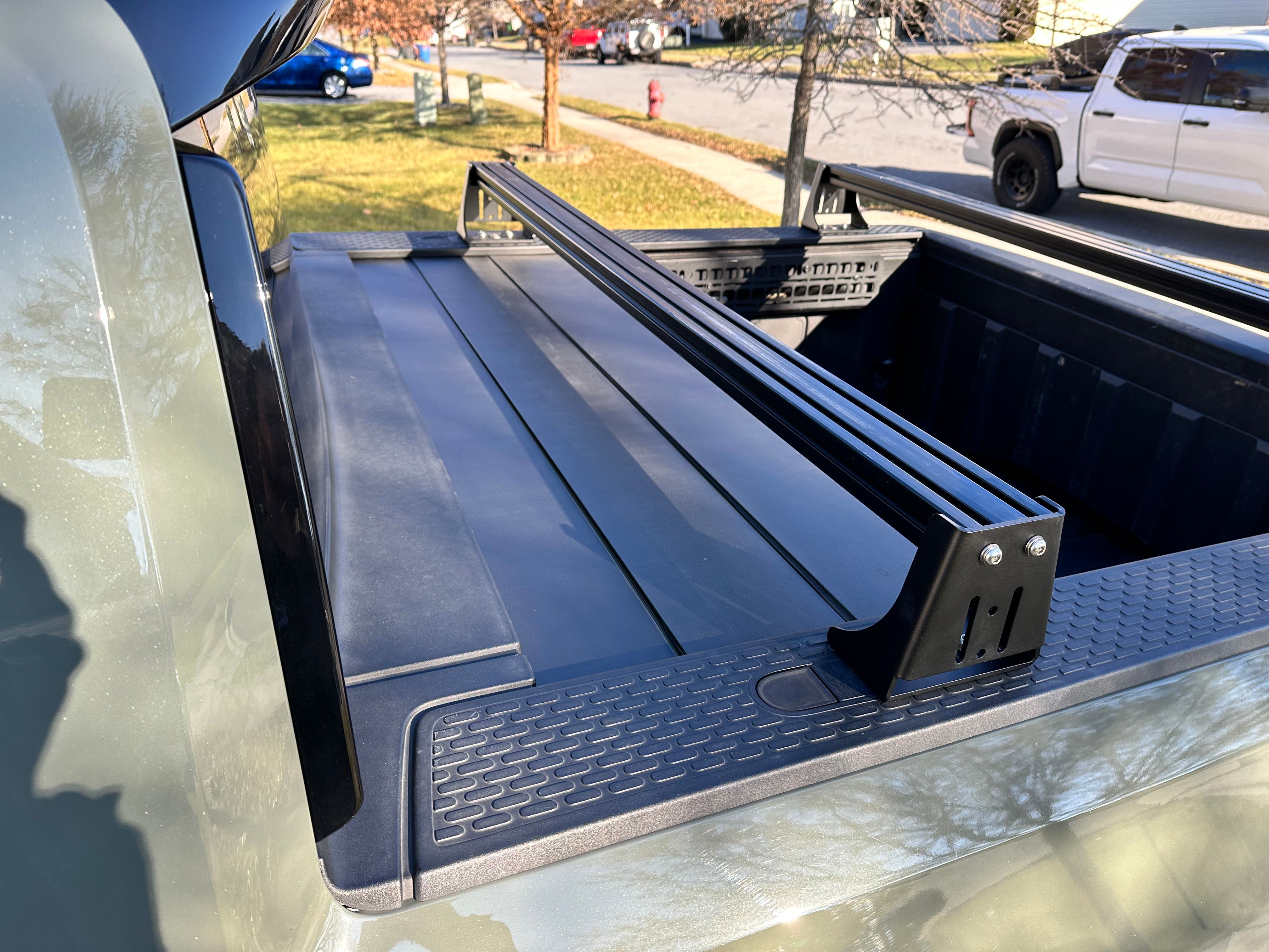 Rivian bed rack system