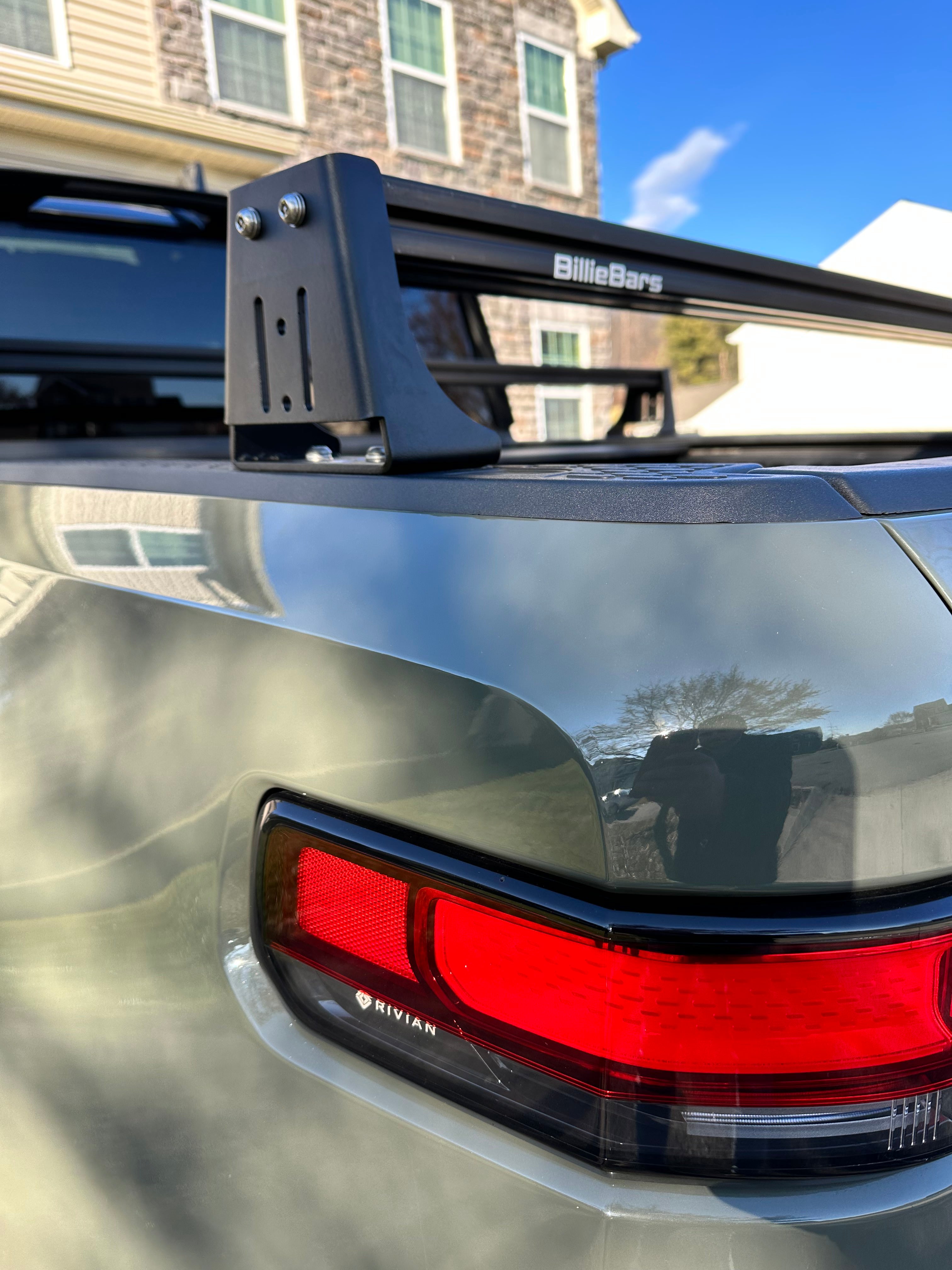 Rivian bed rack system