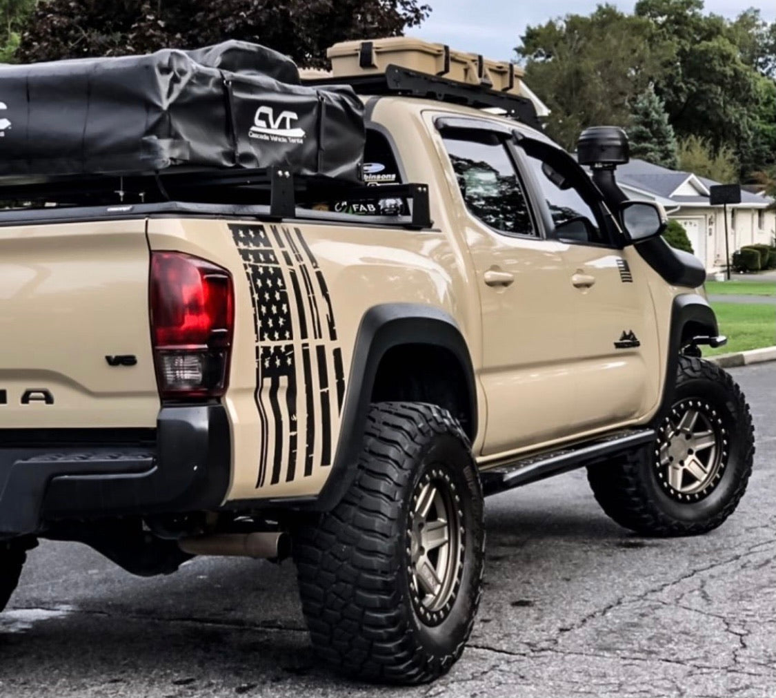 Tacoma bed rack system