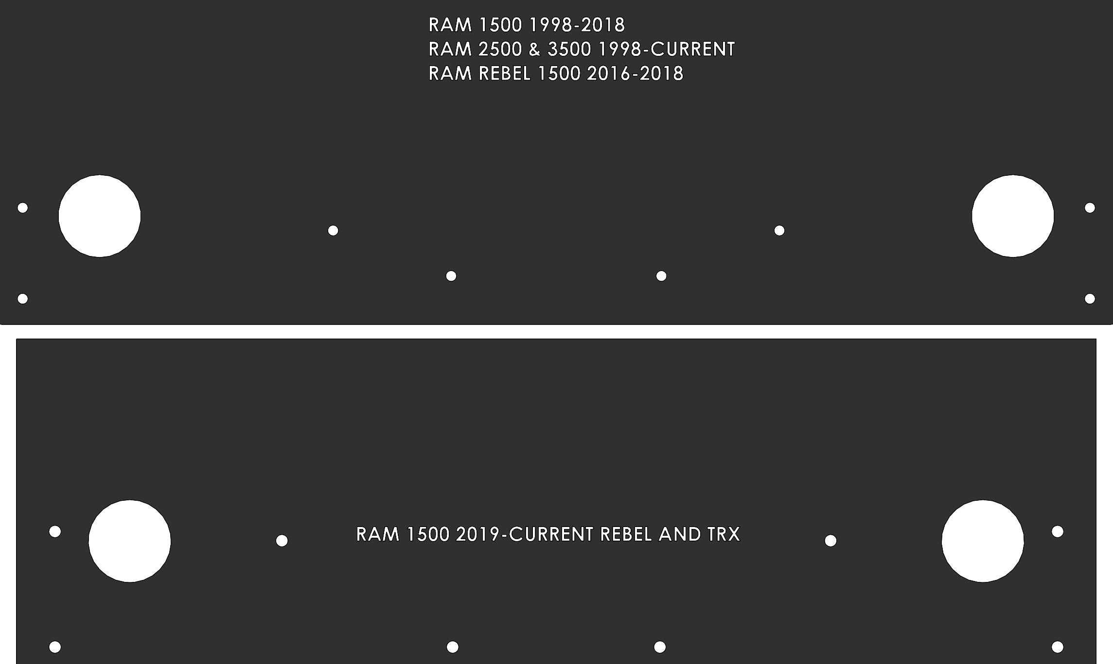 BillieBars - RAM Tailgate Covers (98-Current)